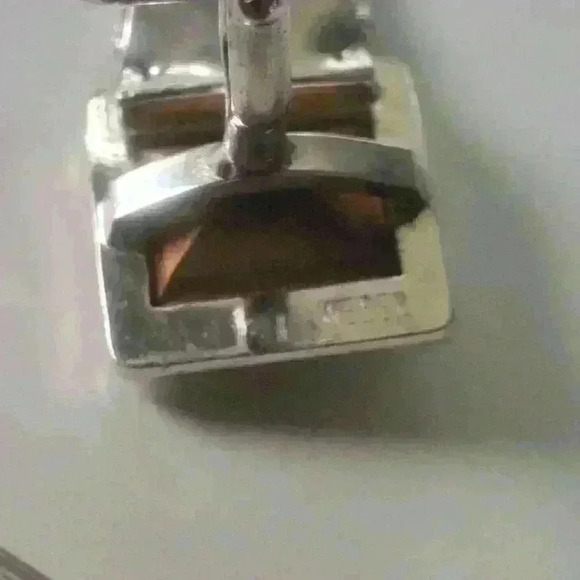 Vintage weber Austrian crystal cuff links and tie pin - Picture 3 of 7